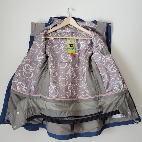 EUC Burton Blue Unity Snowboarding Jacket Size Small - Picture 8 of 15